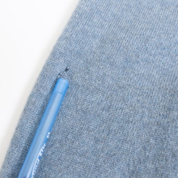 Luca Faloni Cashmere Polo Sweater French Blue XL Made in Italy - Picture 14 of 14